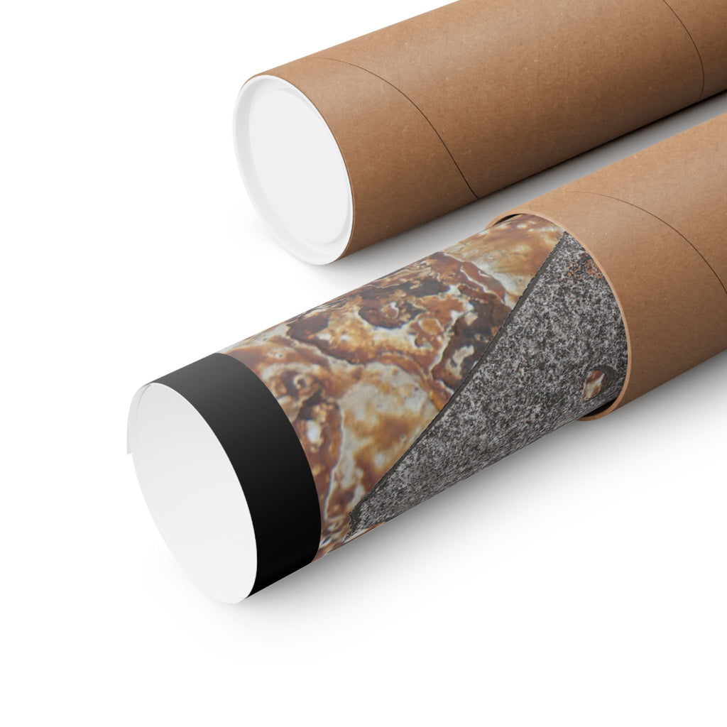 Rust Texture Matte Poster — Industrial Abstract Vertical Wall Art