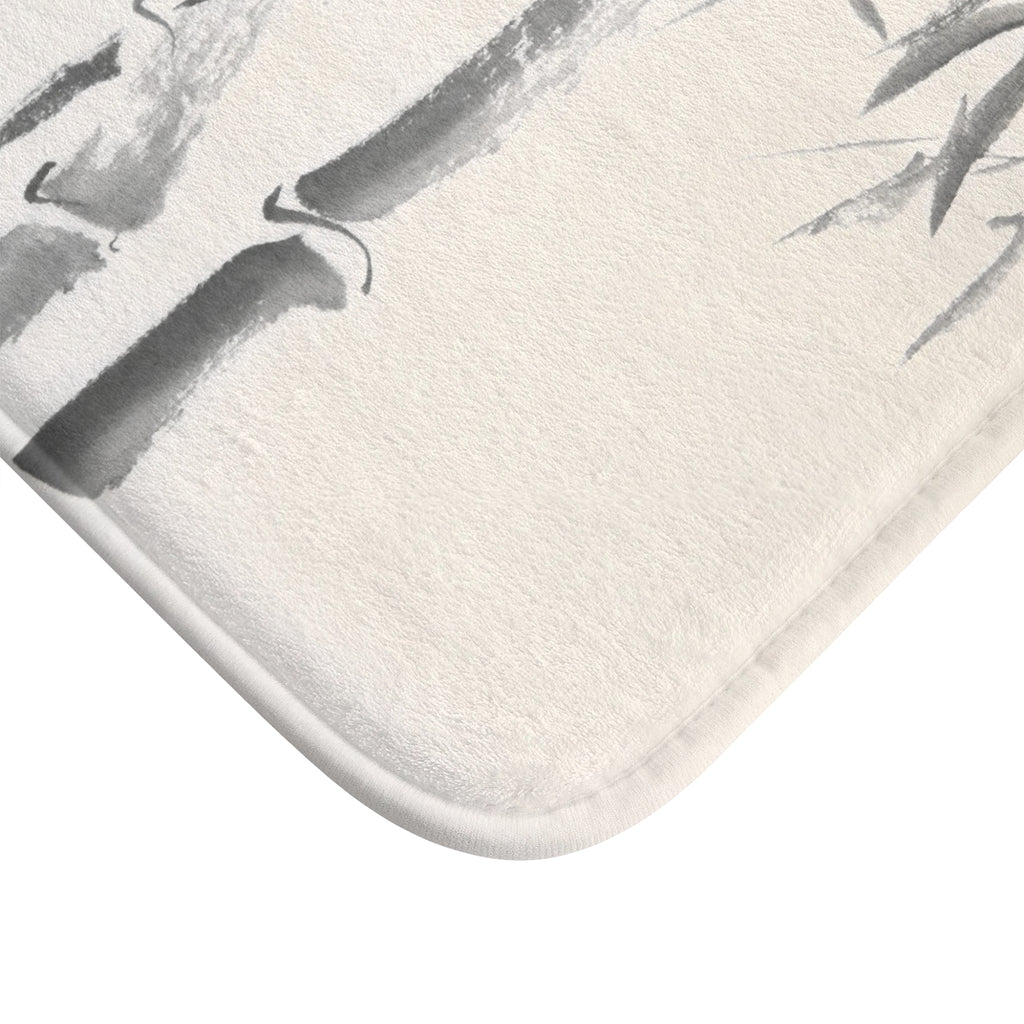Zen Bamboo Bath Mat – Minimalist Japanese-Inspired Bathroom Rug