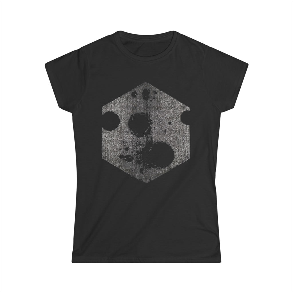 Women's T-Shirt — Distressed Hexagon Cheese Graphic Tee