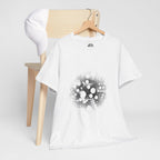 Hex Moon Graphic Tee Design Hex27 — Distressed Space Cheese Vintage Astronomy T-Shirt