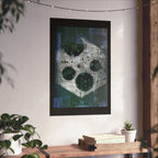 Abstract Celestial Texture Poster — Matte Vertical Wall Art