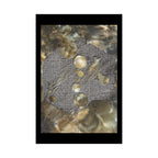 Abstract Wave Texture Matte Poster — Organic Stone & Water Wall Art