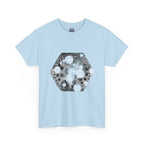 Hex Moon Graphic Tee Design Hex17 — Distressed Space Cheese Vintage Astronomy T-Shirt