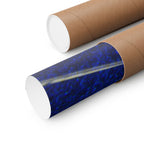 Abstract Blue Space Poster — Matte Horizontal Art Print