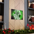 Abstract Green Galaxy Matte Poster — Horizontal Wall Art