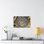 Abstract Geode Collage Matte Horizontal Poster | Mineral Texture Wall Art