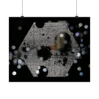 Nachtlampjes Abstracte Zeshoek Bokeh Matte Poster 