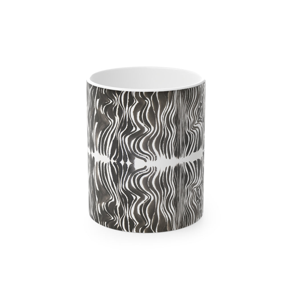 Magic Mug — Green Moon Tree Silhouette Color-Changing Coffee Mug