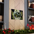 Abstract Green Bubbles Matte Poster — Horizontal Nature-Inspired Wall Art