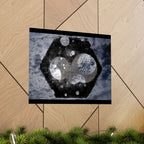 Abstract Celestial Hex Matte Poster — Moody Space Wall Art