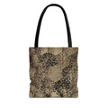 Vintage Hexagon Pattern Tote Bag – Sepia Geometric All-Over Print