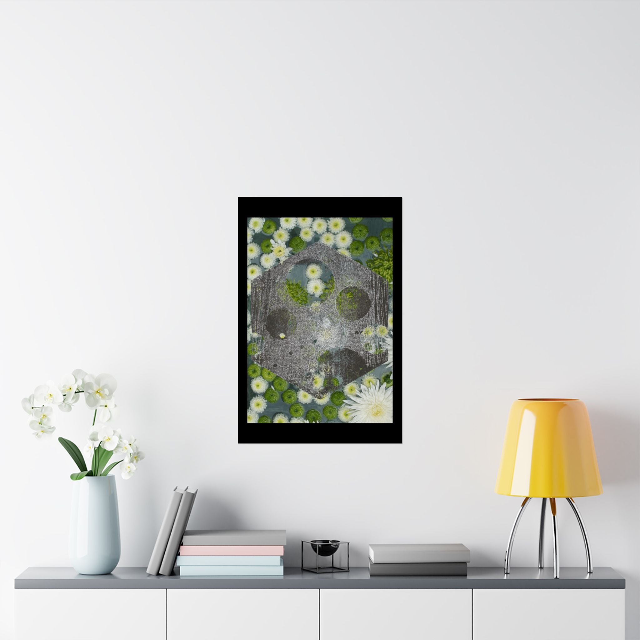 Floral Abstract Matte Poster — Botanical Abstract Art Print (Vertical)