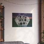 Abstract Hexagon Nightscape Matte Poster