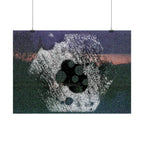 Abstracte korrelige landschapsposter — horizontale kunstprint 