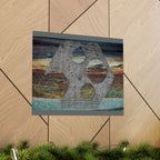 Abstract Rusted Metal Texture Matte Horizontal Poster | Industrial Wall Art