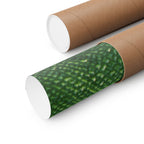 Groene abstracte cirkelkunst, matte horizontale poster | Moderne geometrische wanddecoratie 