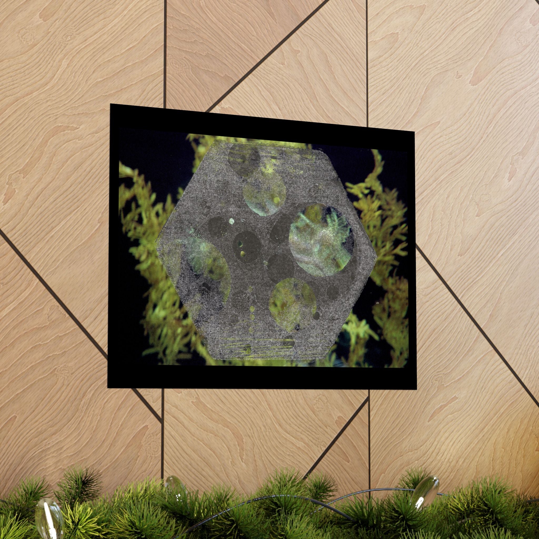 Abstract Botanical Moon Matte Horizontal Poster