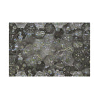 Abstracte zeshoekige poster met bubbelstructuur en matte afwerking — Geometrische wanddecoratie 