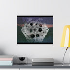 Abstract Hexagon Nightscape Matte Poster