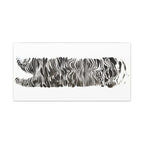 Abstract Black & White Abstract Lines Canvas