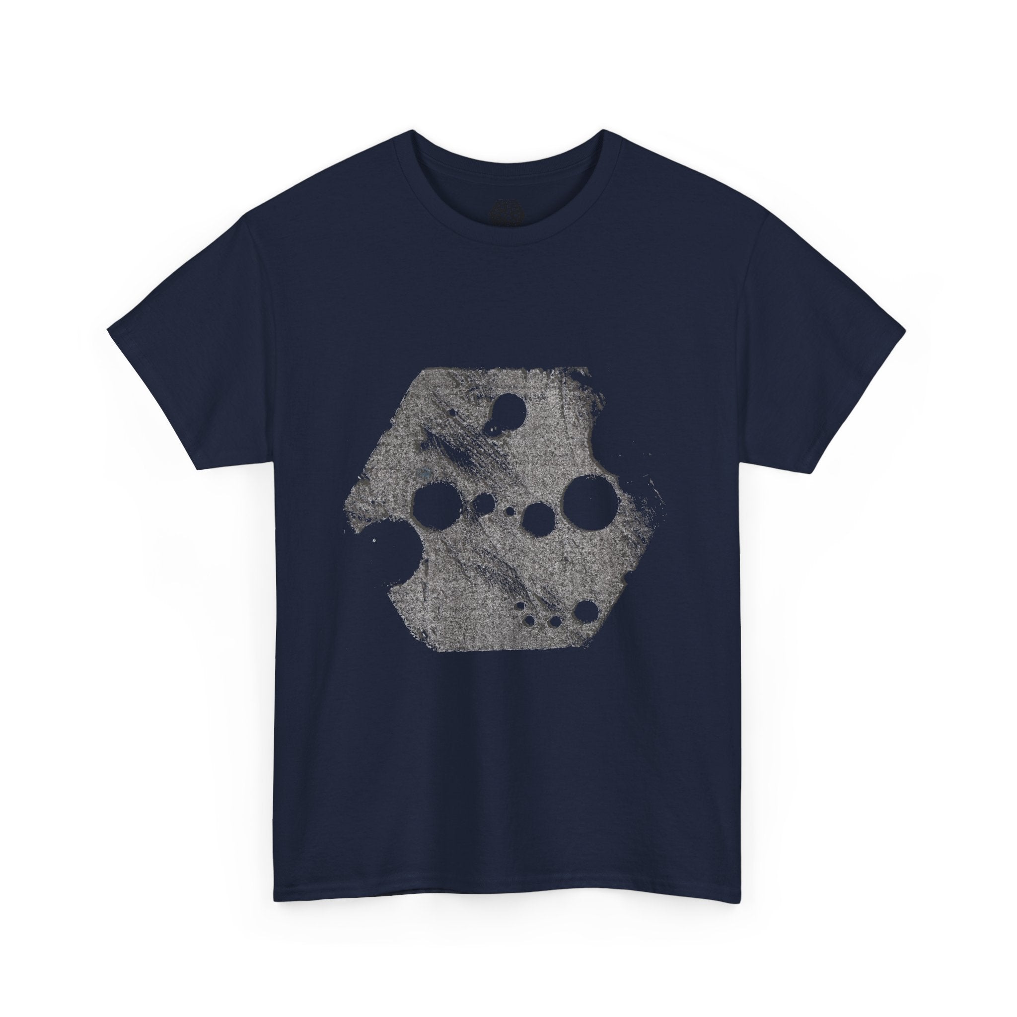 Hexagon Circles Graphic Tee — Digital Manual Print Art