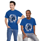 Hex Moon Graphic Tee Design Hex34 — Distressed Space Cheese Vintage Astronomy T-Shirt