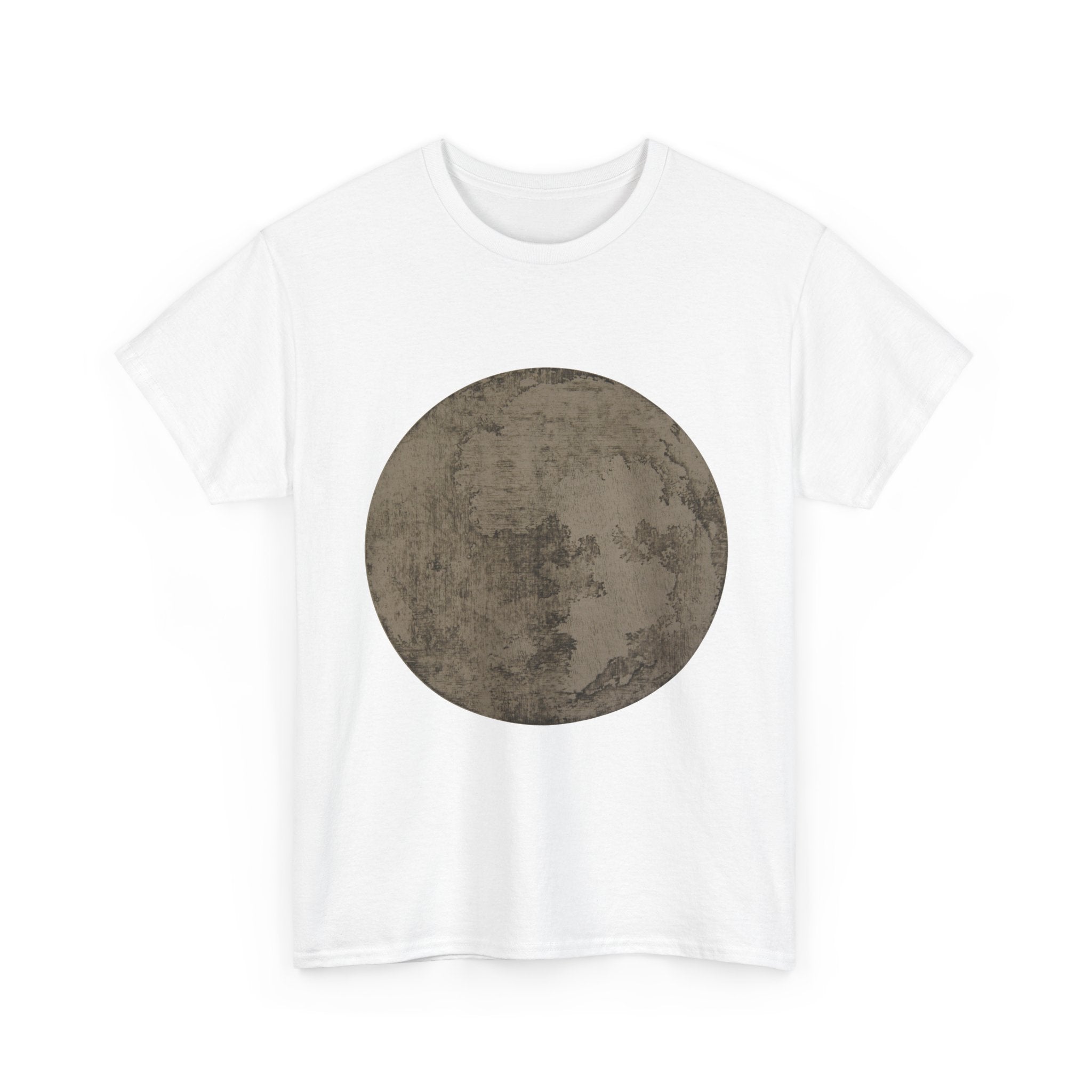 Full Moon Graphic Tee — Minimal Lunar Moonprint T-Shirt