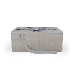 Coastal Crab Pattern Paper Lunch Bag — Nautical Beach Picnic Tote