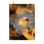 Abstract Texture Collage Poster | Vertical Art Print