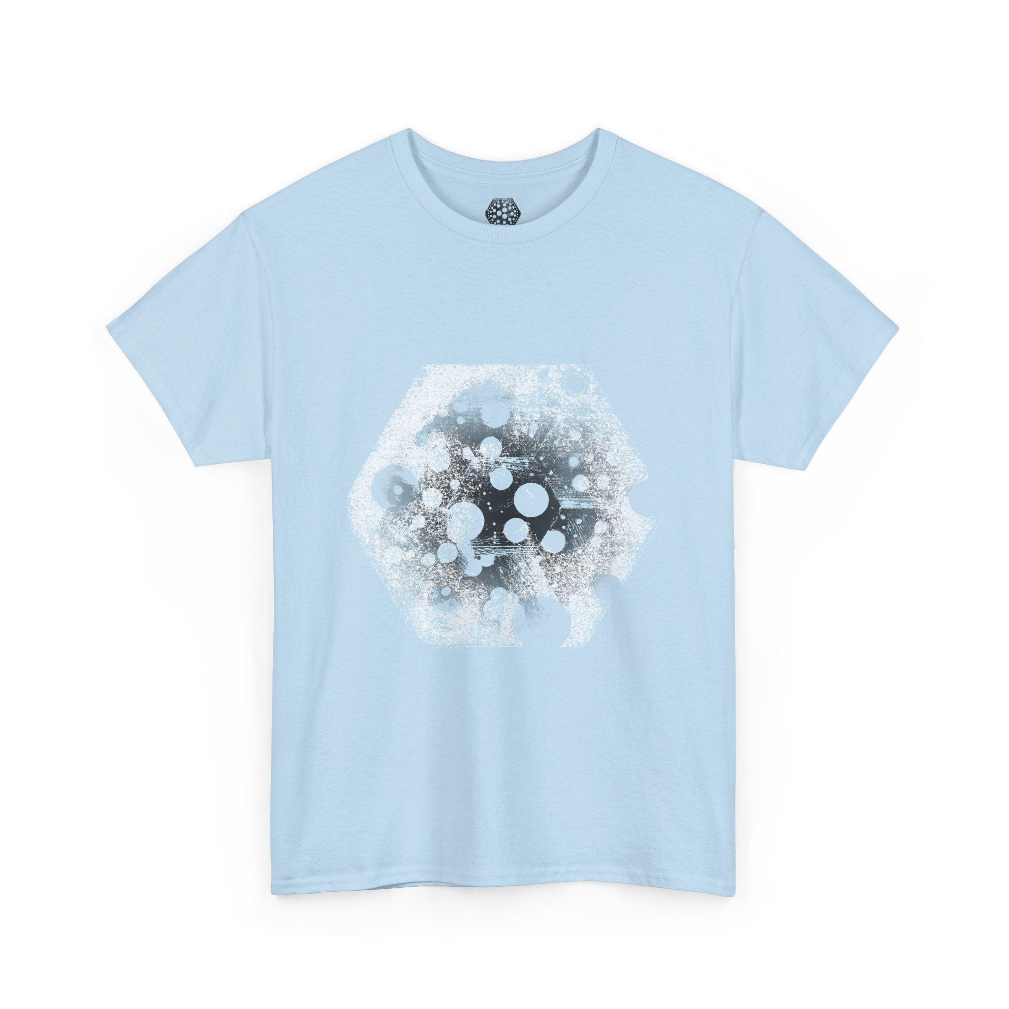 Hex Moon Graphic Tee — Distressed Space Cheese Vintage Astronomy T-Shirt