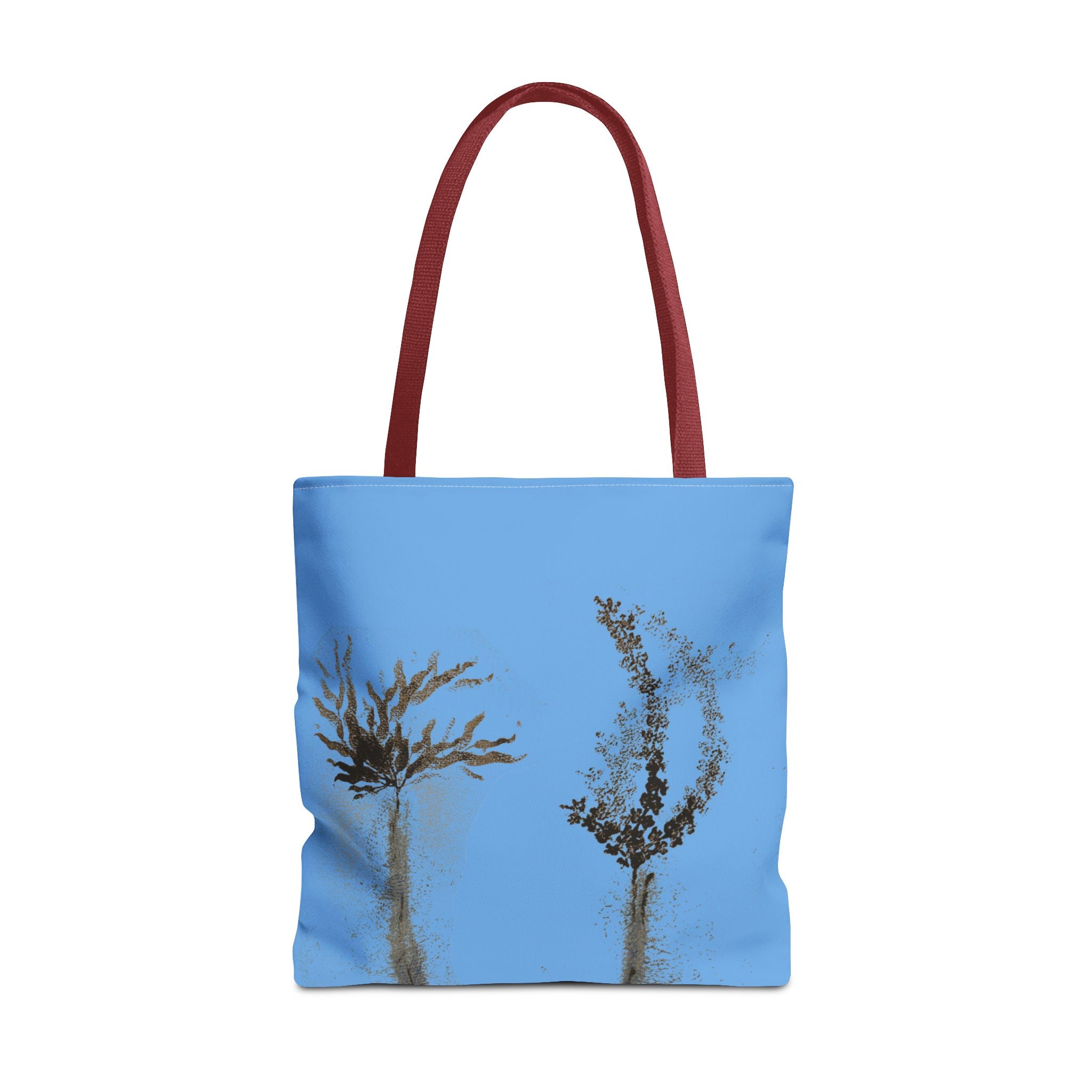 Botanical Sketch Tote Bag — Minimal Blue Wildflower Print