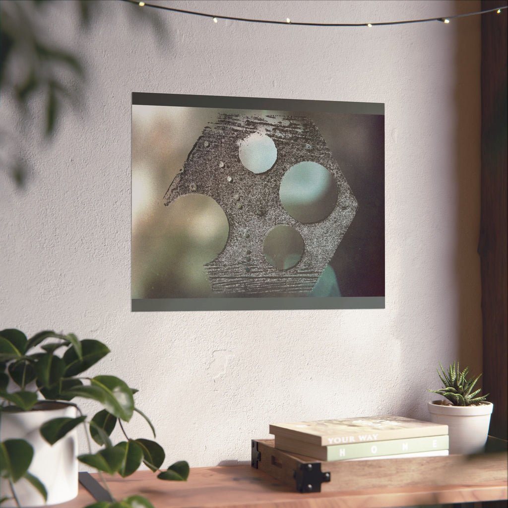 Abstract Geometric Texture Poster Matte Horizontal Poster | Modern Wall Art