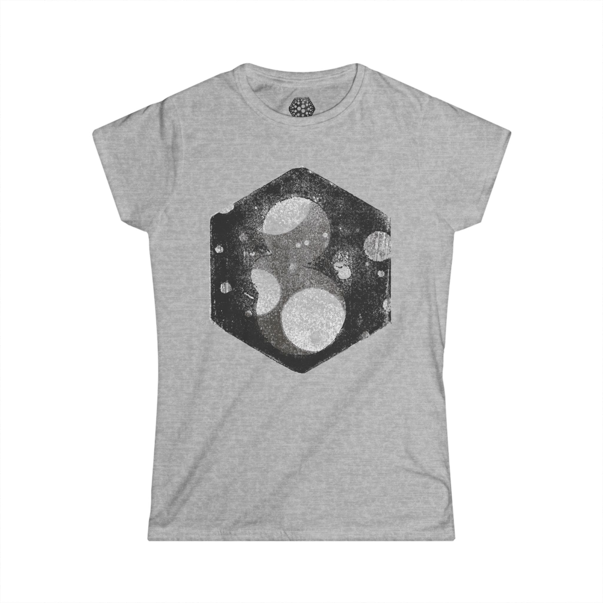 Damesshirt — Hex Dice Maanfasen-afbeelding 