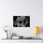 Nachtlampjes Abstracte Zeshoek Bokeh Matte Poster 