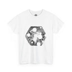 Hex Moon Graphic Tee Design Hex17 — Distressed Space Cheese Vintage Astronomy T-Shirt