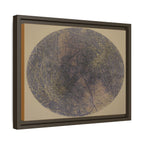 Abstract Botanical Circle Matte Canvas Framed Art - no 42
