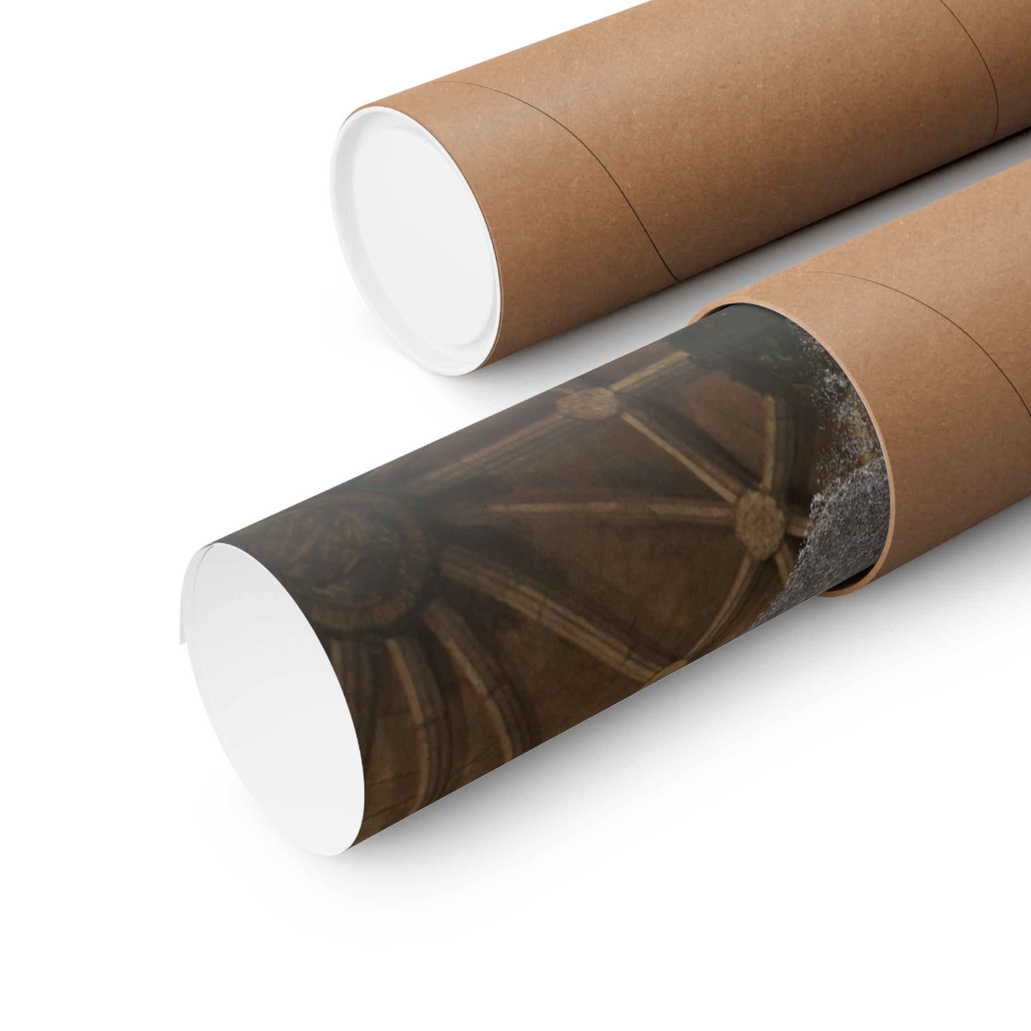 Matte horizontale poster — Kunstprint van een gotisch plafond 