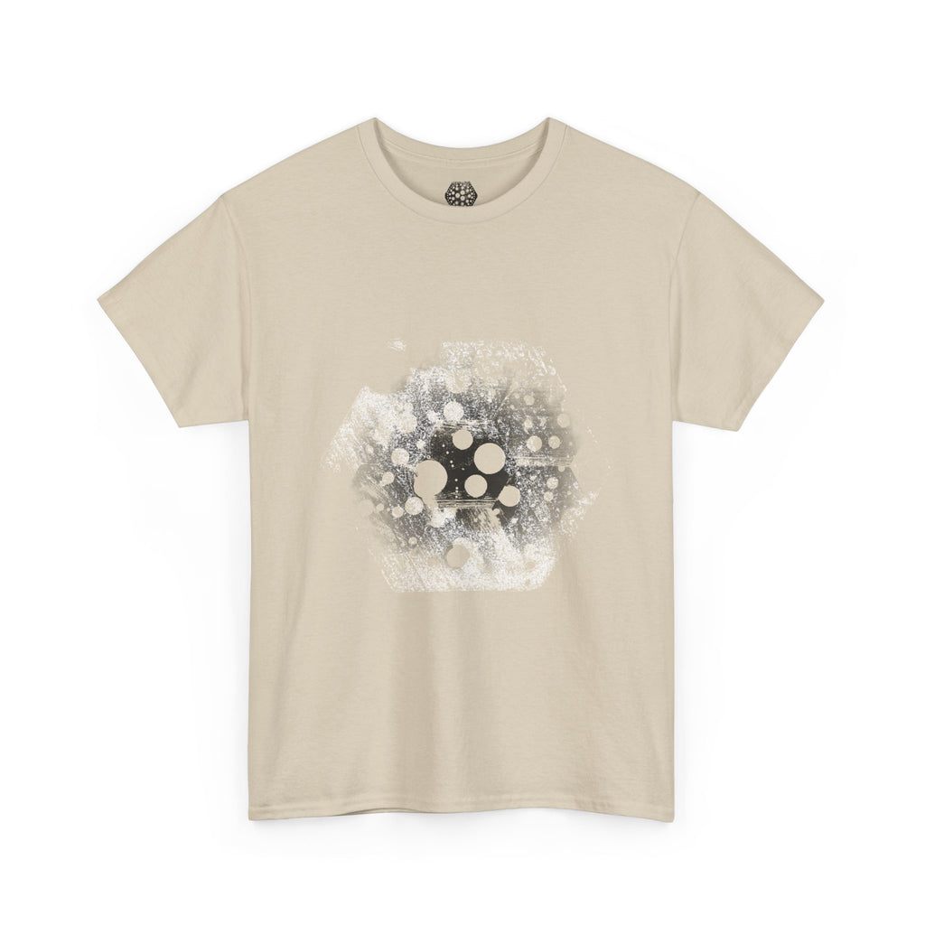 Hex Moon Graphic Tee Design Hex29 — Distressed Space Cheese Vintage Astronomy T-Shirt