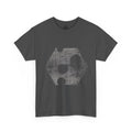 Hexagon Circles Graphic Tee — Digital Manual Print Art