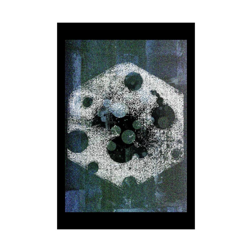 Abstract Moon Phase Poster — Matte Vertical Wall Art