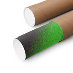 Abstract Green Galaxy Matte Poster — Horizontal Wall Art