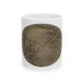 Rustic Tree Silhouette Ceramic Mug — Vintage Sepia Nature Coffee Cup - no 36