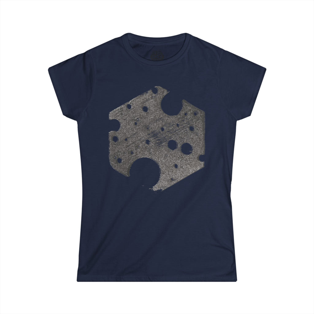 Women's T-Shirt — Vintage Grunge Cheese Slice Graphic Tee