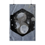 Abstracte geometrische zeshoekposter — Verticale wanddecoratie 