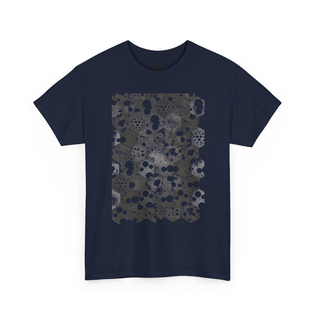 Hex Moon Graphic Tee — Distressed Space Cheese Vintage Astronomy T-Shirt