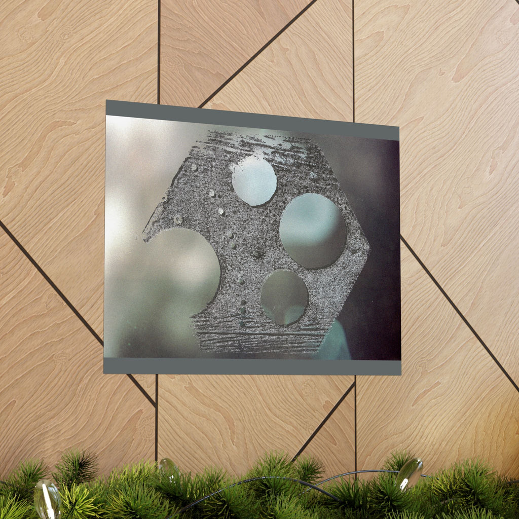 Abstract Geometric Texture Poster Matte Horizontal Poster | Modern Wall Art