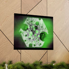 Abstract Green Galaxy Matte Poster — Horizontal Wall Art
