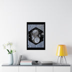 Abstract Geometric Hexagon Poster — Matte Vertical Wall Art