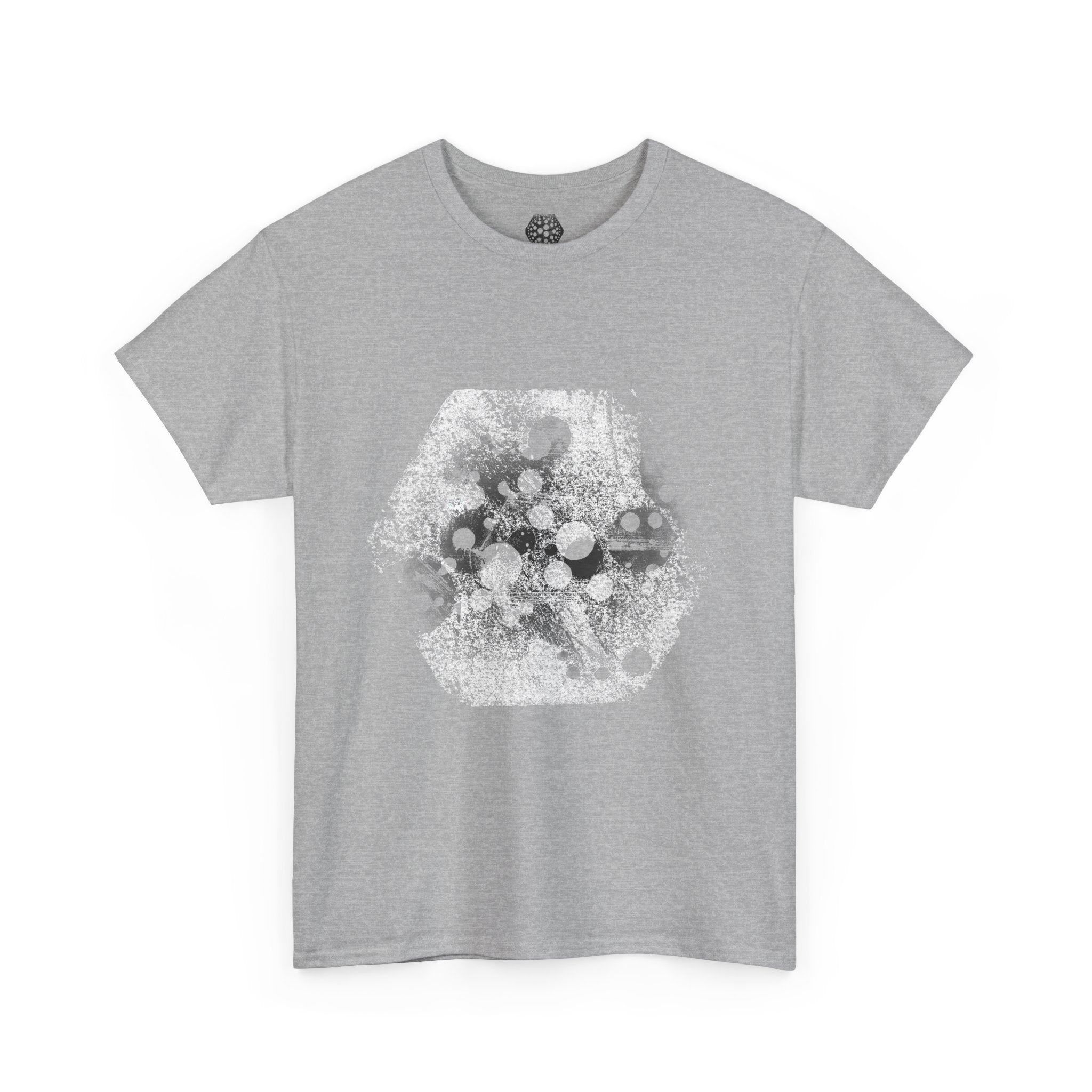 Hex Moon Graphic Tee — Distressed Space Cheese Vintage Astronomy T-Shirt
