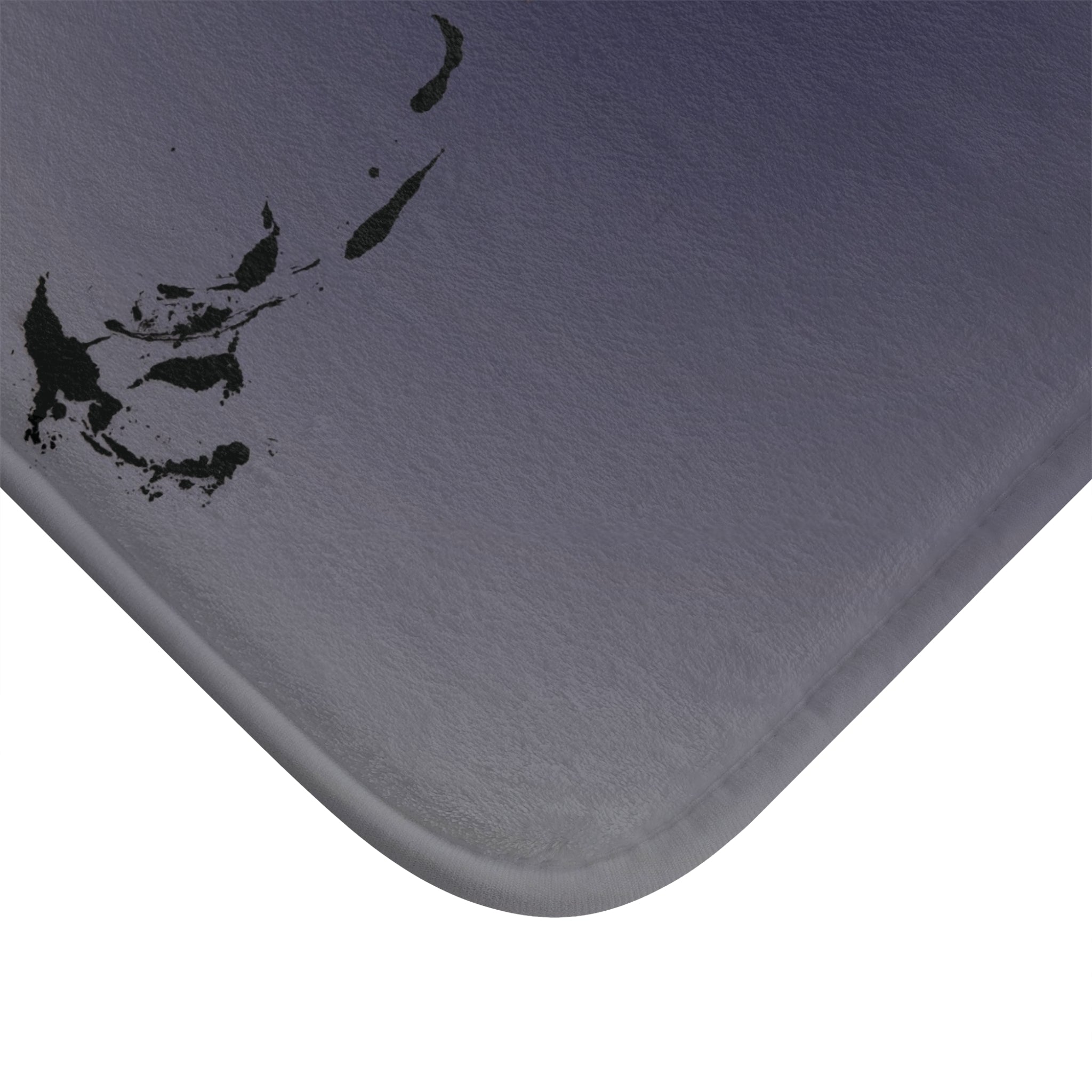 Dark Oceanic Wave Bath Mat — Minimal Nautical Seabed Design